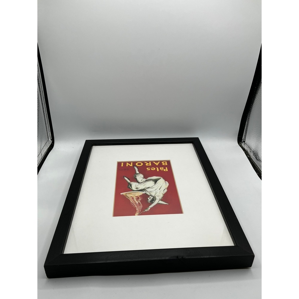 Leonetto Cappiello Pates Baroni Vintage Ad Framed Art Print 11x14 Pasta Decor - Picture 7 of 11